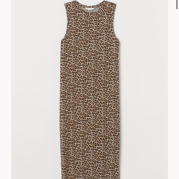 H&M Dresses & Skirts - H & M Leopard Sleeveless Jersey Maxi Dress sz Medium